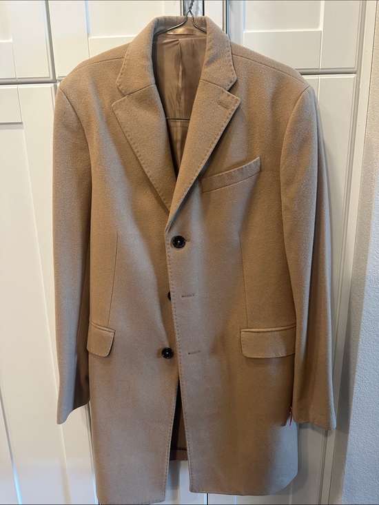 Other - Classic Men's Camel Wool Blend Overcoat